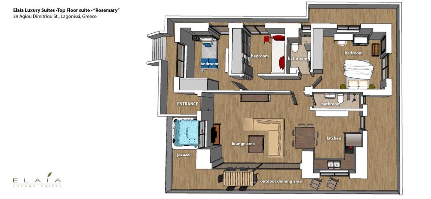 Elaia Luxury Suites لاغونيسي المظهر الخارجي الصورة
